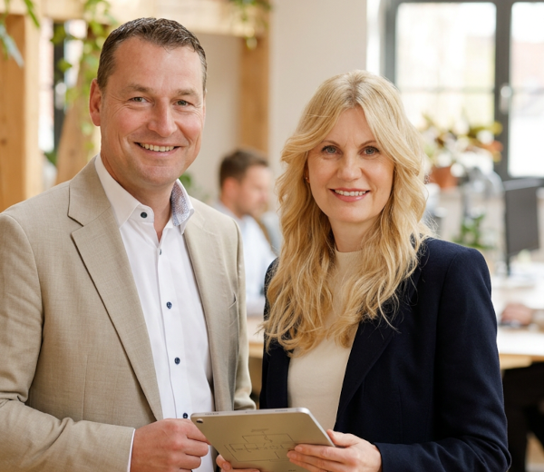 Andreas Richter und Claudia Caruso – Valontec Team, Prozessautomatisierung Dresden